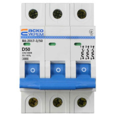 Автоматичний вимикач АсКо ВА-2017 3P 3P D (A0010170106)