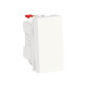 Вимикач 1-кл. кнопк. 1-мод. 10A Unica New, білий, Schneider Electric