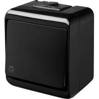 Кнопка світло VHE-5-BL чорна IP54, ETI
