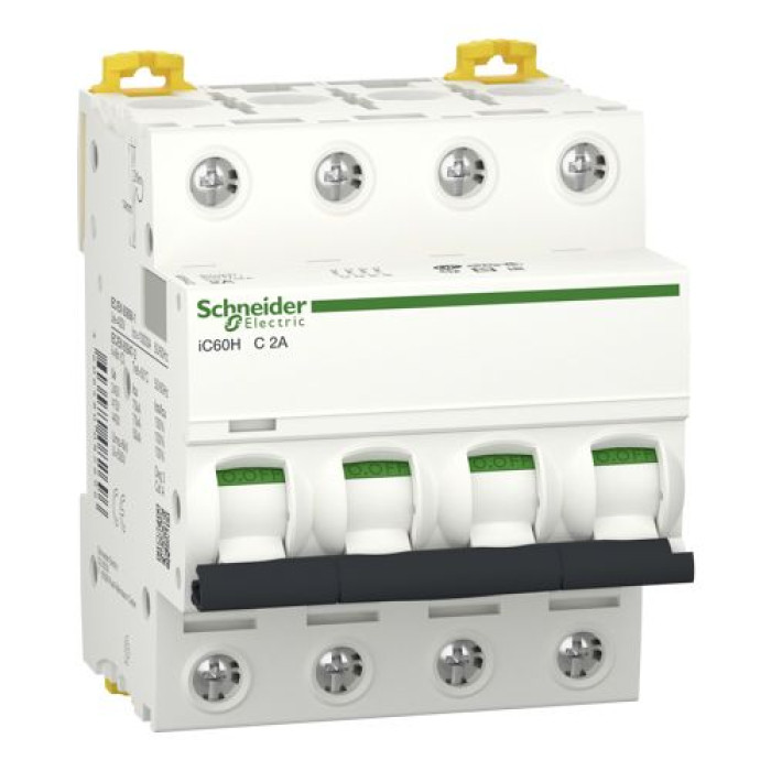 Автоматичний вимикач Schneider Electric iC60H 4P 2A C