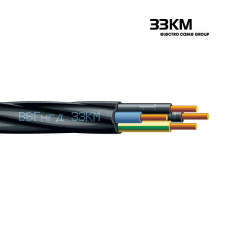 Кабель силовий ВВГнгд 4x50 1кВ круглий чорний, ЗЗКМ
