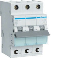 Автоматичний вимикач Hager QC 6kA 3P B 6kA (MBS332)