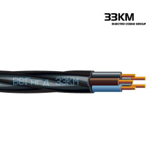 Кабель силовий ВВГнгд 5x10 круглий чорний, ЗЗКМ