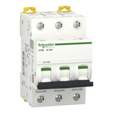 Автоматичний вимикач Schneider Electric iC60L 3P 20A B