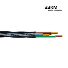 Кабель силовий ВВГнгд 3x4 круглий чорний, ЗЗКМ