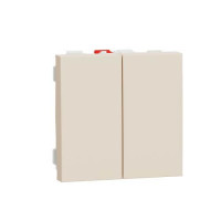 Вимикач 2-кл., сх. 5, 10 AX, 250 В, Unica New бежевий, Schneider Electric