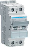 Автоматичний вимикач Hager 50A 2P B 10kA (NBN250)