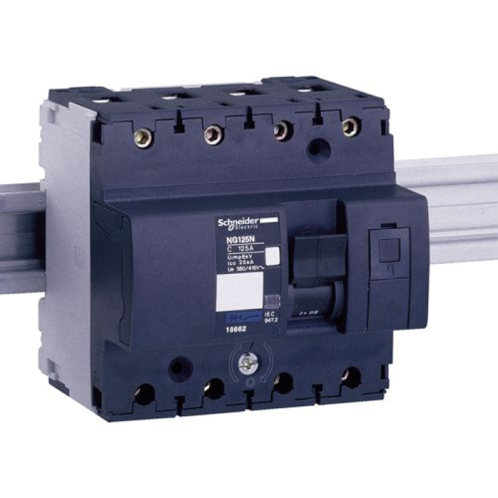 Автоматичний вимикач Schneider Electric NG125L 4П 10A D