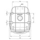 Розетка настенная силовая IDE16A 415В 3P+N+T IP44 Красный (3323)