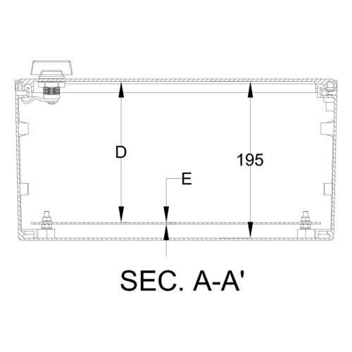 Шкаф из полиэстераIDE 400x300x200 серии GLASS IP66 (POL403020)