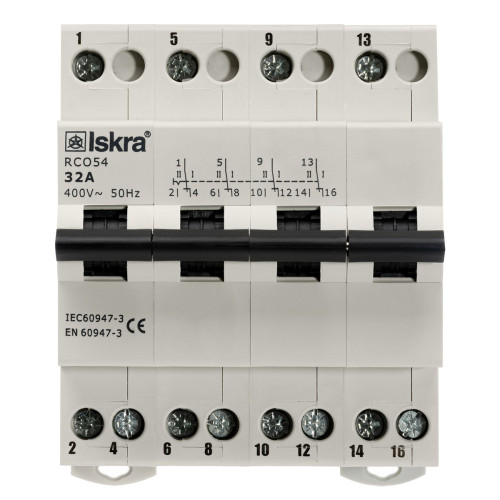 Перемикач навантаження ISKRA RCO54 32A 1-0-2 4P (786101207000)