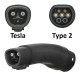 Перехідник Tesla - Type 2 7,4 кВт 32А Olink (Tesla - Type 2 AC)