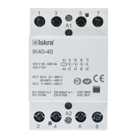 Модульный контактор IK40-40, 230 V, AC/DC Iskra