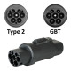 Переходник Type 2 - Type GBT 22 кВт 3Ф Olink с фиксатором (MED016046)