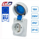 Розетка силова IDE SCHUKO 16A 250В 2P+E IP67 Синій (105)