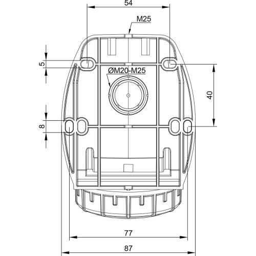 Розетка настінна силова IDE 16A 250В 2P+T IP67 Синій (2821)