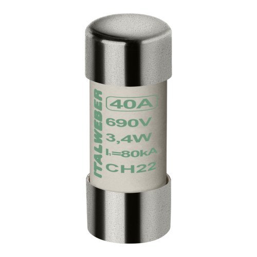 Запобіжник 22х58 40A aM CH22 690В ITALWEBER (1442040)