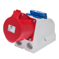 Розетка комбінована силова IDE 32A 415В 3P+N+E IP44 (316)