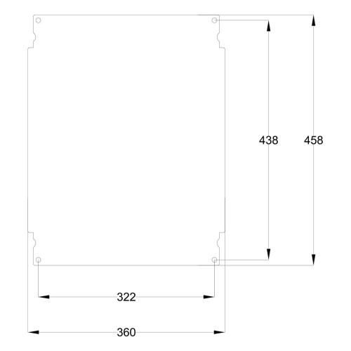 Шкаф из полиэстера IDE 600x500x230 серии GLASS IP66 (POL605023)
