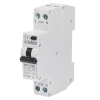Диференційний вимикач ISKRA RFI1C25A 25A А 30 mA A 1P+N (786100922000)