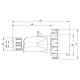 Вилка кабельная IDE 16A 415В 3P+E IP67 Красный (3602)