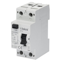 Пристрій захисного відключення 25A 1Р+N AC 30 mA ISKRA AFI2 (30105058000)