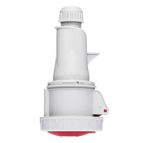 Розетка кабельна силова IDE 32A 415В 3P+E IP67 Червоний (3705)