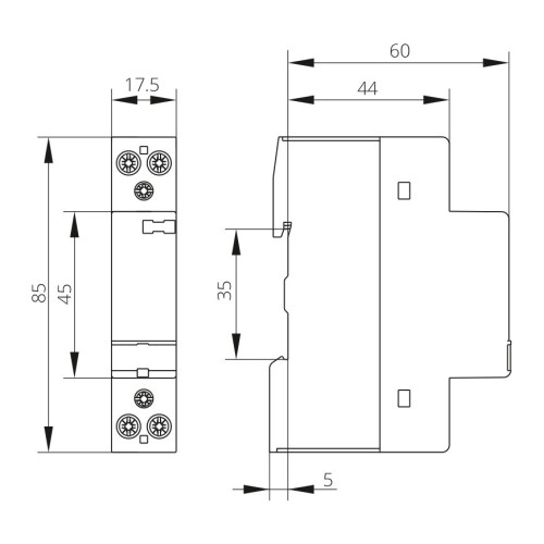 Модульний контактор IKA232-20, 230 V, AC Iskra