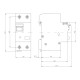 Диференційний вимикач ISKRA RFI2C32A 1P+N 32A A 30 mA DIN IP20 (786100607000)