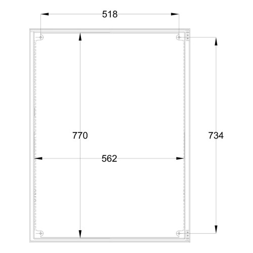 Шкаф из полиэстера IDE 800x600x300 серии GLASS IP66 (POL806030)