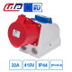 Розетка комбинированная силовая IDE 32A 415В 3P+N+E IP44 (316)