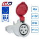 Розетка кабельна силова IDE 16A 415В 3P+N+E IP44 Червоний (3203)