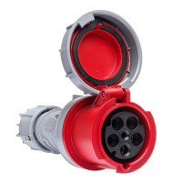 Розетка кабельна силова IDE 63A 415В 3P+N+E IP67 Червоний (3753)