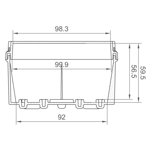 Распределительная коробка 113x113x68мм IP67 IDE (EX111)