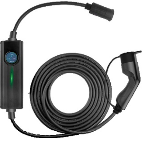 Зарядная станция BS-PCD050 Besen 32A-1Ф/24А-3Ф 230/400В 16 кВт розетка Type 2 с экраном + адаптерами на розетку Schuko 16A, CEE32A 3pin, CEE32A 5pin с кабелем 6,5 м + APP