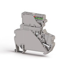 Клема швидкозажимна PYK 4 SLD 220V АC для запобіжників з розмикачем бежева Klemsan (0.0.0.3.07260)