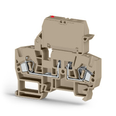 Клемма пружинная YBK SLD 220V AC бежевая Klemsan (0.0.0.3.55770)