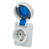 Розетка силова IDE SCHUKO 16A 250В 2P+E IP67 Синій (105)