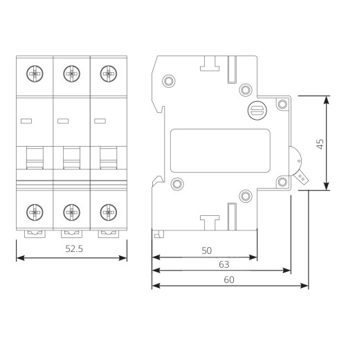 Автоматический выключатель 10A 3P 6kA C ISKRA RI53C10A (786091128000)