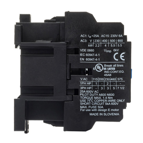 Контактор ISKRA KNL9-10 9А 1НО 220/240В 50/60 Гц (30050474000)