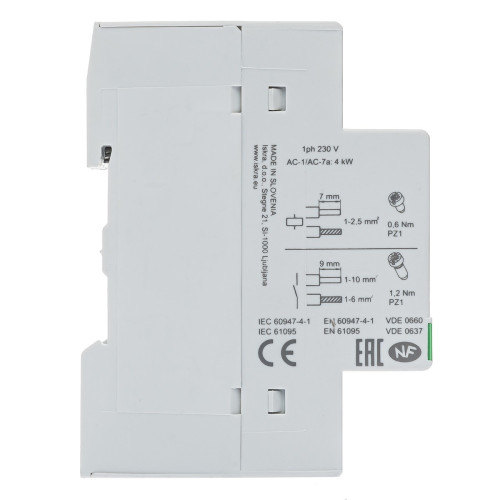Модульный контактор IKD20-20, 230 V, AC/DC Iskra