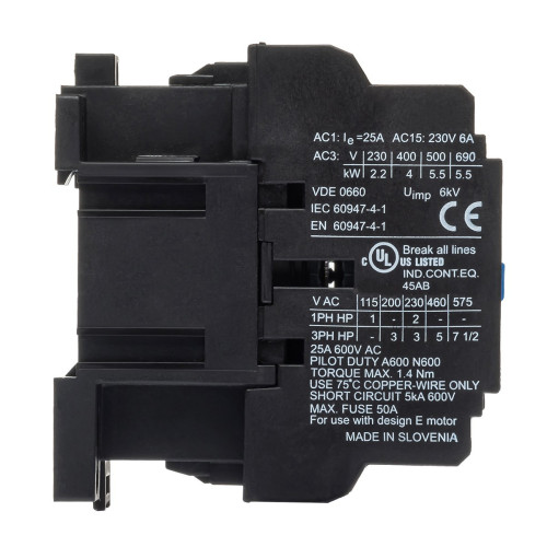 Контактор ISKRA KNL9-10 9А 1НВ 24В 50/60 Гц (30050616000)