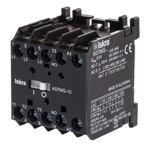 Контактор ISKRA K07MG-10 1НО 220/240 В 50/60 Гц (30040091000)