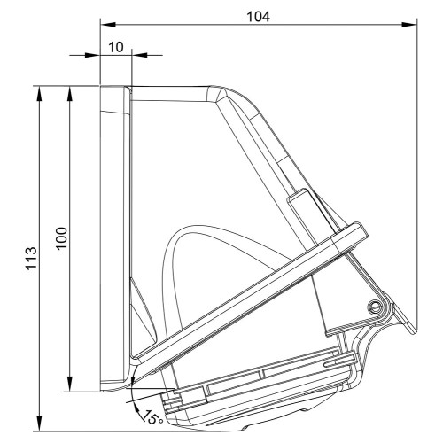 Настенная розетка силовая IDE 16A 415В 3P+T IP44 Красный (3322)