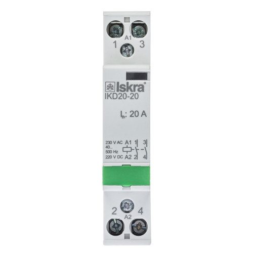Модульный контактор IKD20-20, 230 V, AC/DC Iskra