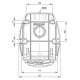Настенная розетка силовая IDE 16A 415В 3P+T IP44 Красный (3322)