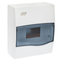Розподільчий щит IDE 8 модулей IP40 з шинами N і PE 228x191x99 мм (BV8PT/RR)