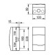 Распределительный щит IDE 4 модуля IP40 с шинами N и PE 228x120x99 мм (BV4PT/RR)