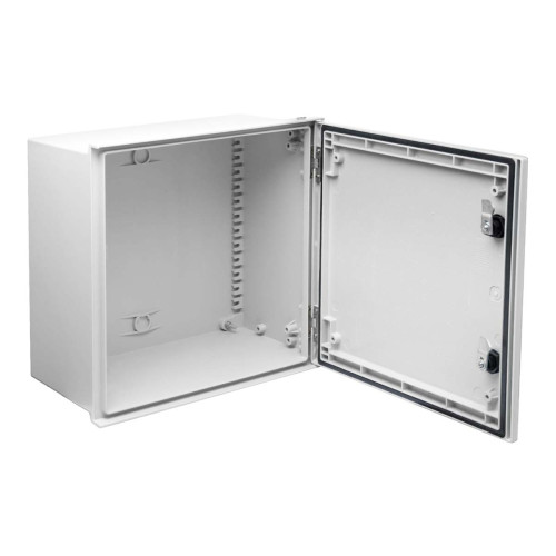 Шкаф из полиэстера IDE 400x400x200 серии GLASS IP66 (POL404020)