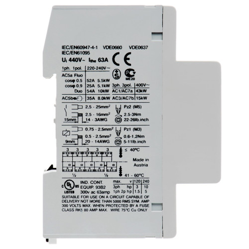 Контактор BENEDICT R63-40 63А 4NO 24В 50Hz (16536)